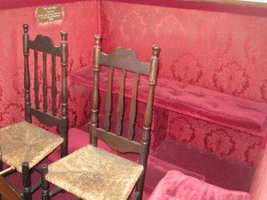 Chairs & pews in the church