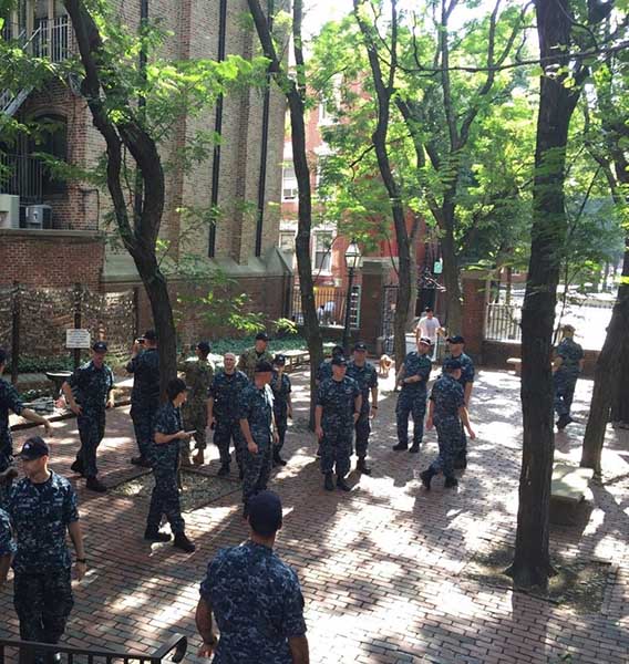 Chief Petty Officers Visit Old North