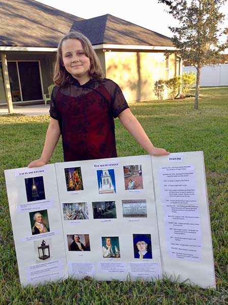 8-Year-Old Takes Lantern Holder Mystery in Class Project
