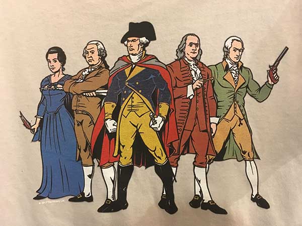 Revolutionary Superheros T-shirt