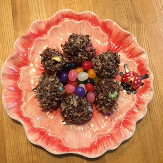 Food placed in the plate