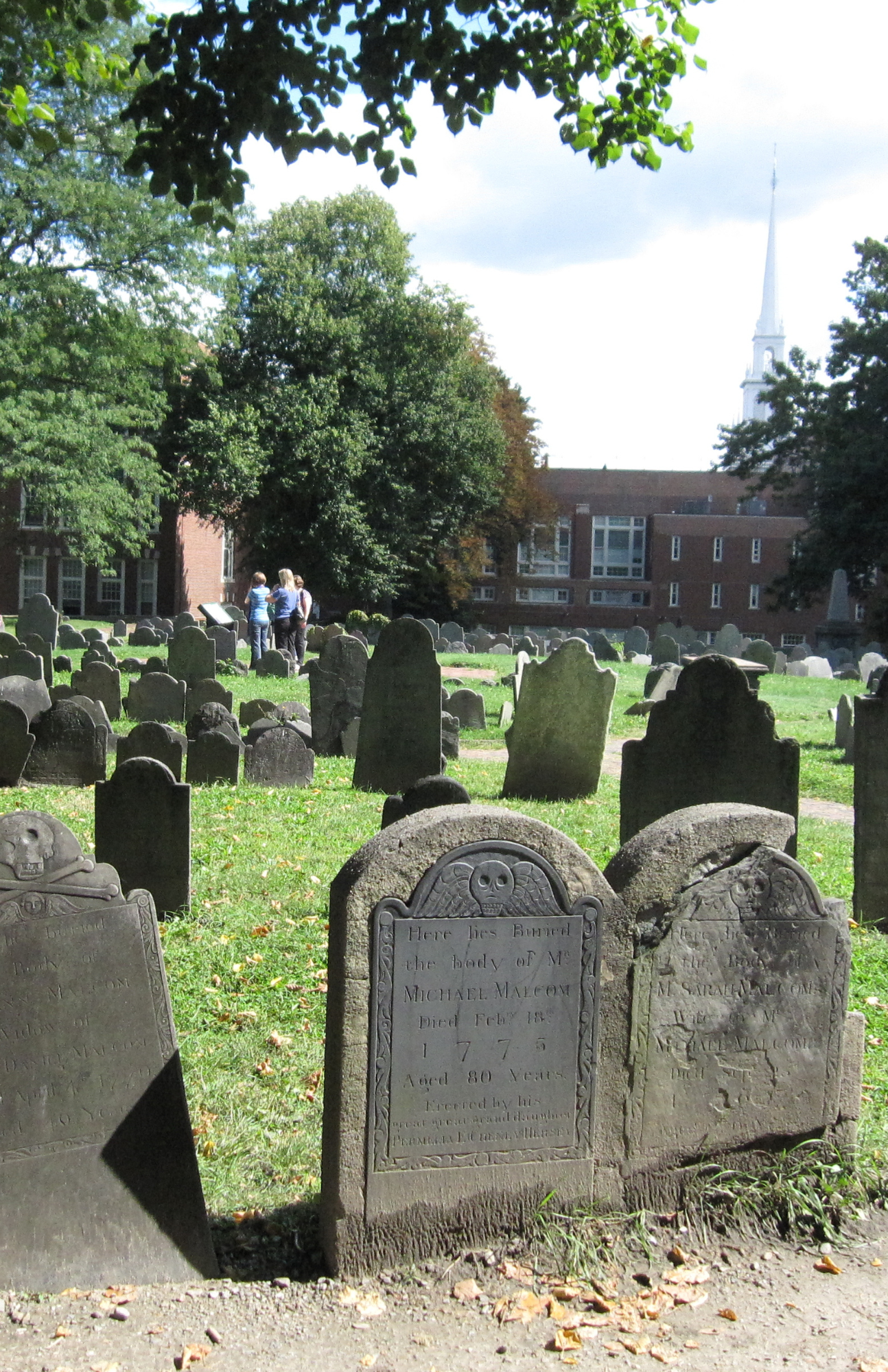 Tombstones at Copp's Hill Burying Ground