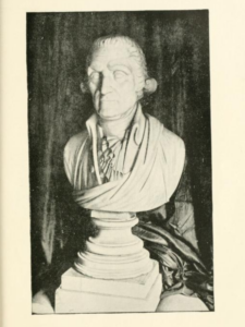 Image of Old North Church's bust of George Washington that was featured in Charles Downer's pamphlet.