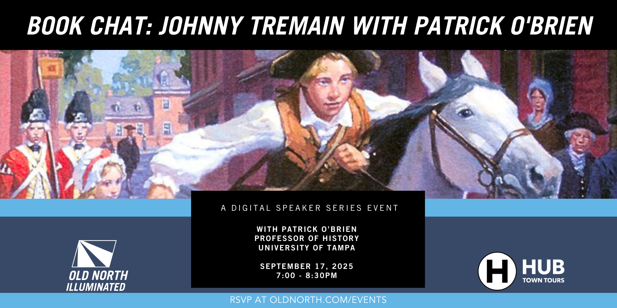 Book Chat Johnny Tremain with Patrick O'Brien