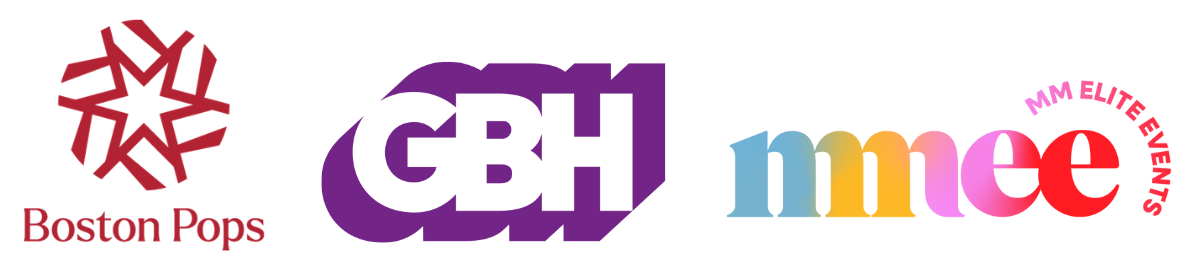 Logos for the Boston Pops - GBH - MM Elite Events