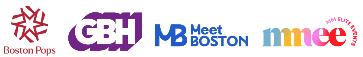 Logos for the Boston Pops - GBH -Meet Boston - MM Elite Events